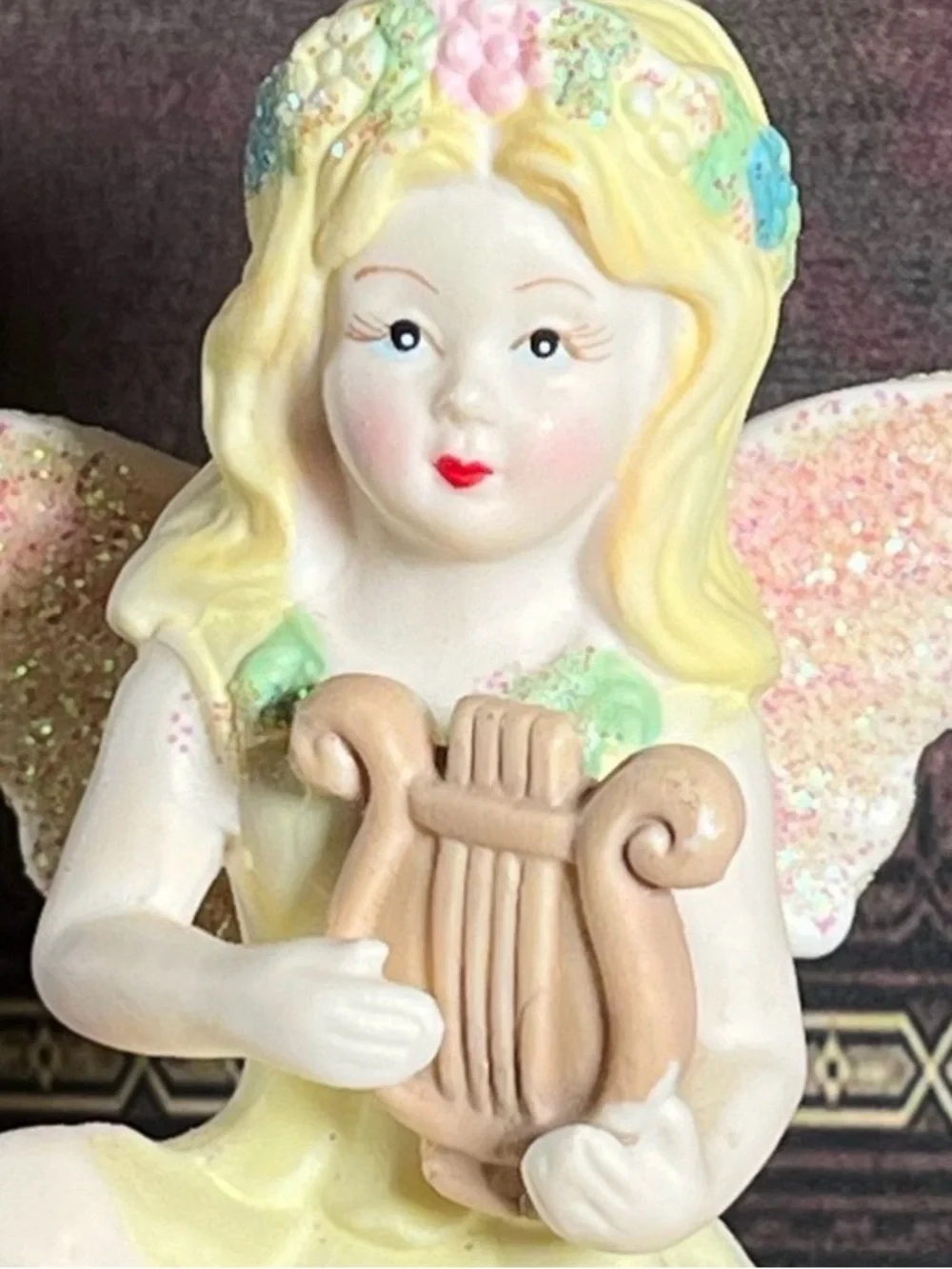Fairy Figurine & Teddy Bear Photo Frame Set Nursery Cottagecore Decor